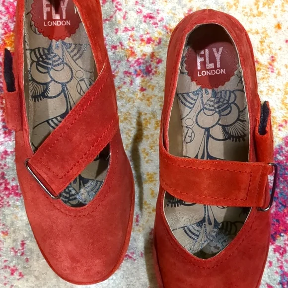 Fly London Suede Mary Jane Wedges (W39) - Picture 12 of 12